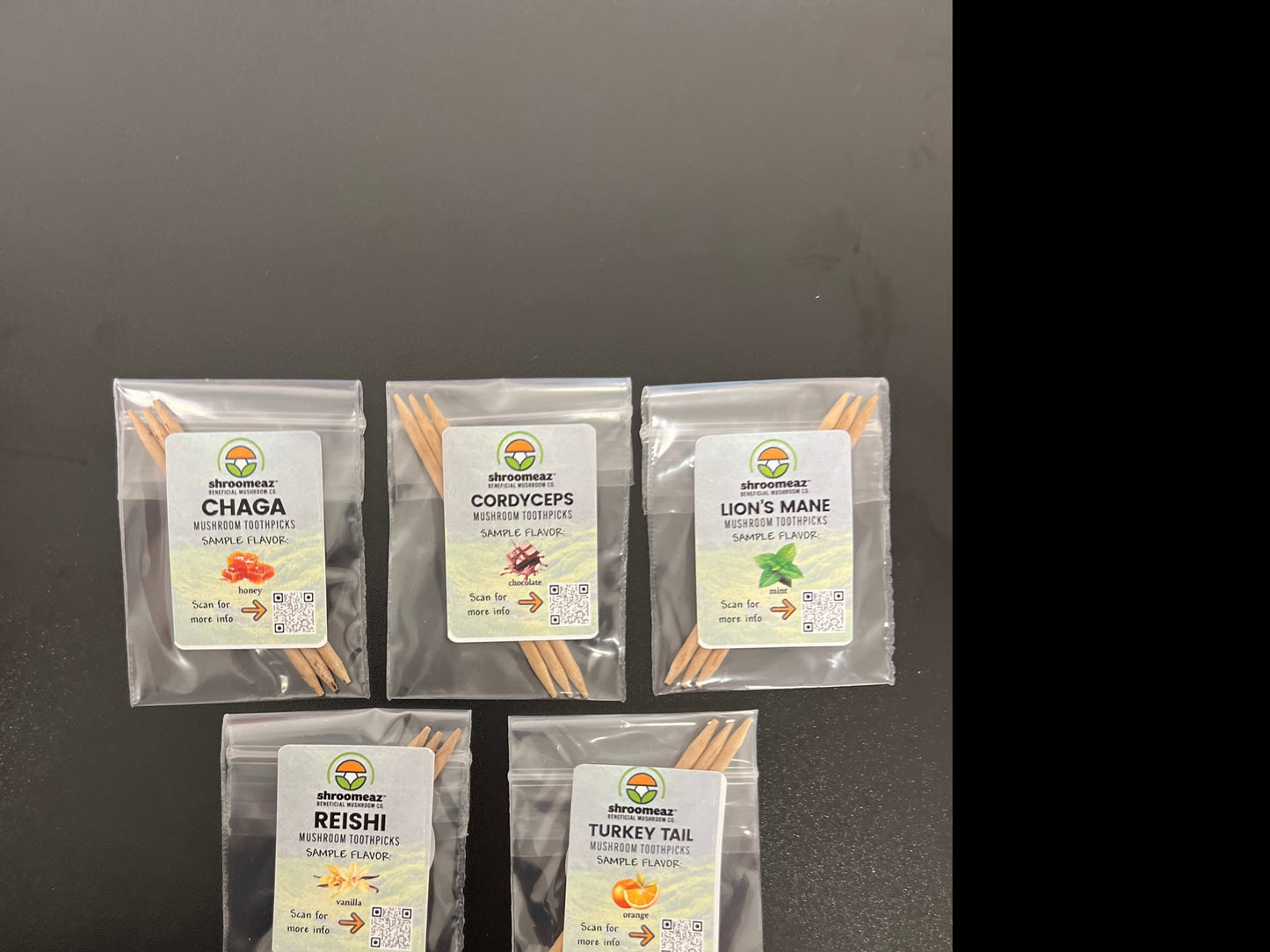 Shroomeaz Toothpick Sample Pack (5 Bags)