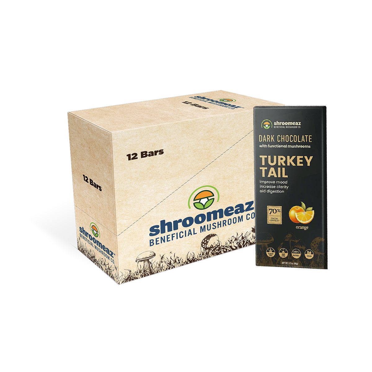 Shroomeaz Chocolate Bars Case (12 Bars)