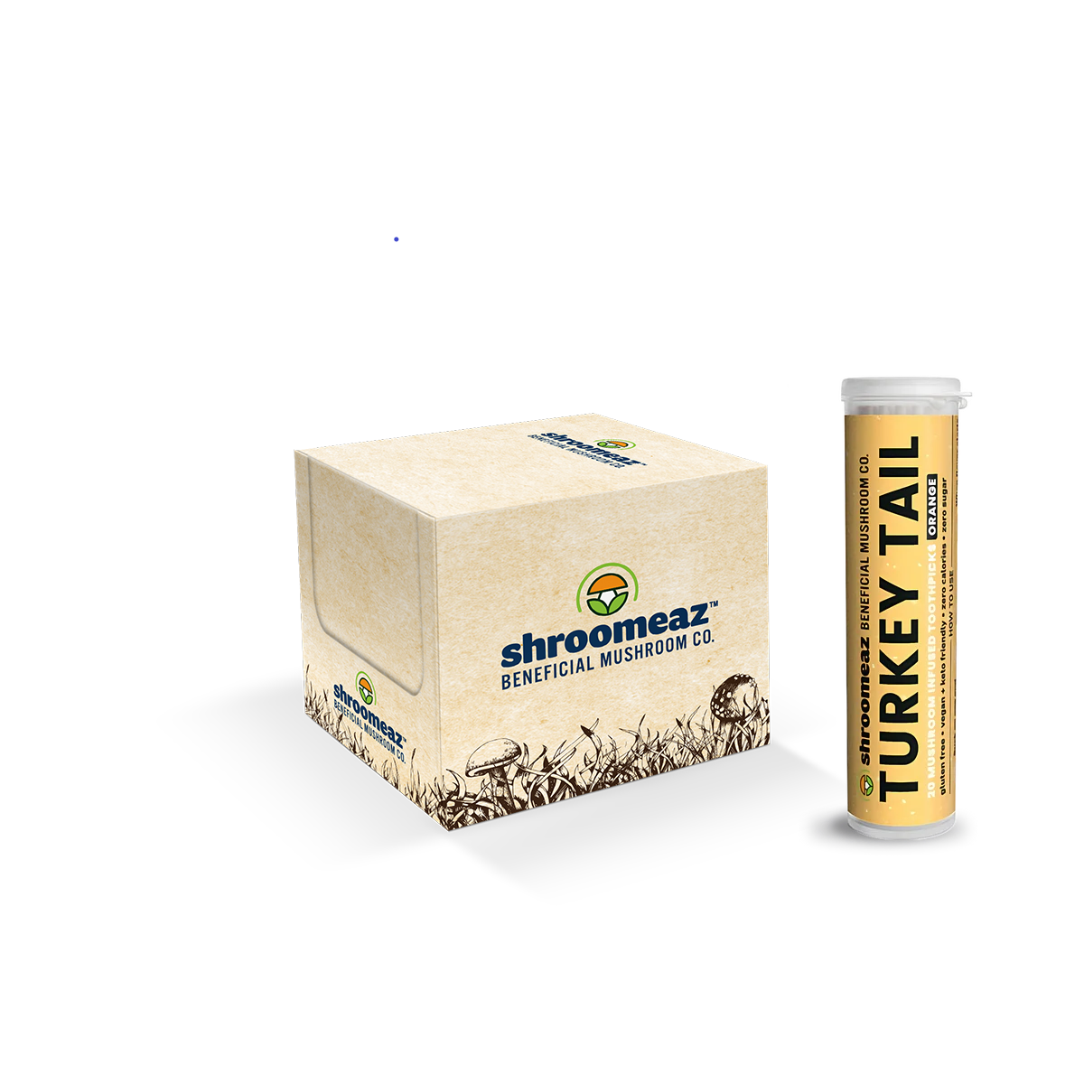 Shroomeaz Toothpicks Generic 12ct Tube Case