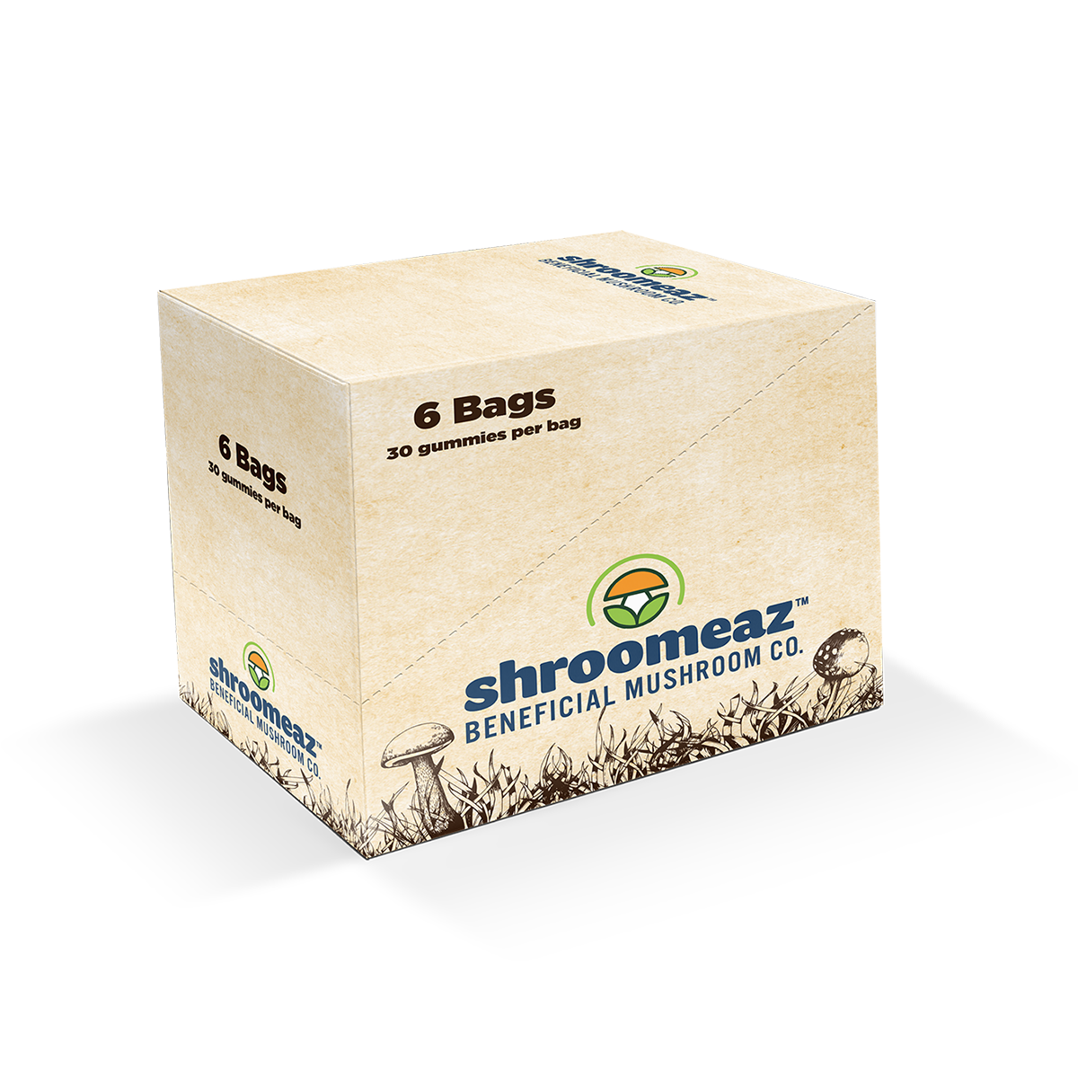 Shroomeaz Gummies Case (2 Boxes of 6 Bags: 12 Bags)