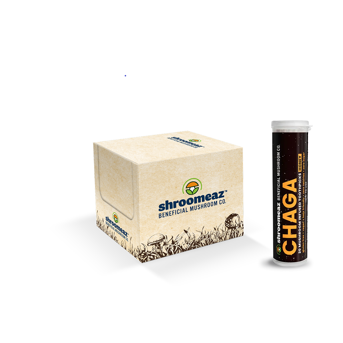 Shroomeaz Toothpicks Generic 12ct Tube Case