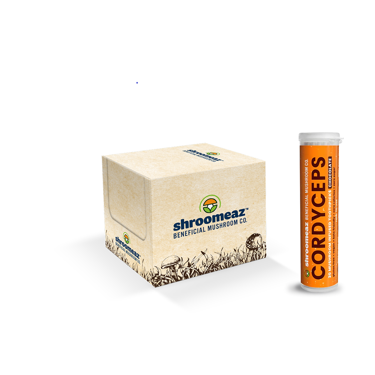 Shroomeaz Toothpicks Generic 12ct Tube Case