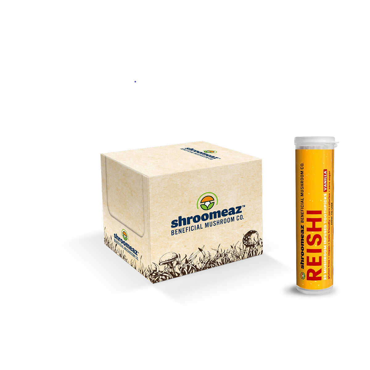 Shroomeaz Toothpicks Generic 12ct Tube Case